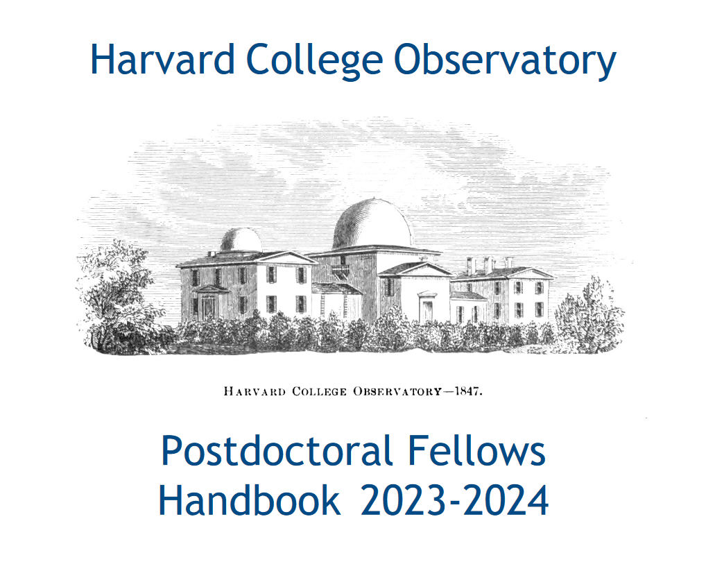Front cover of the Postdoctoral Fellows Handbook